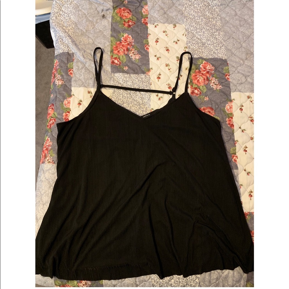 Torrid Ribbed Spaghetti Strap Trapeze Tank